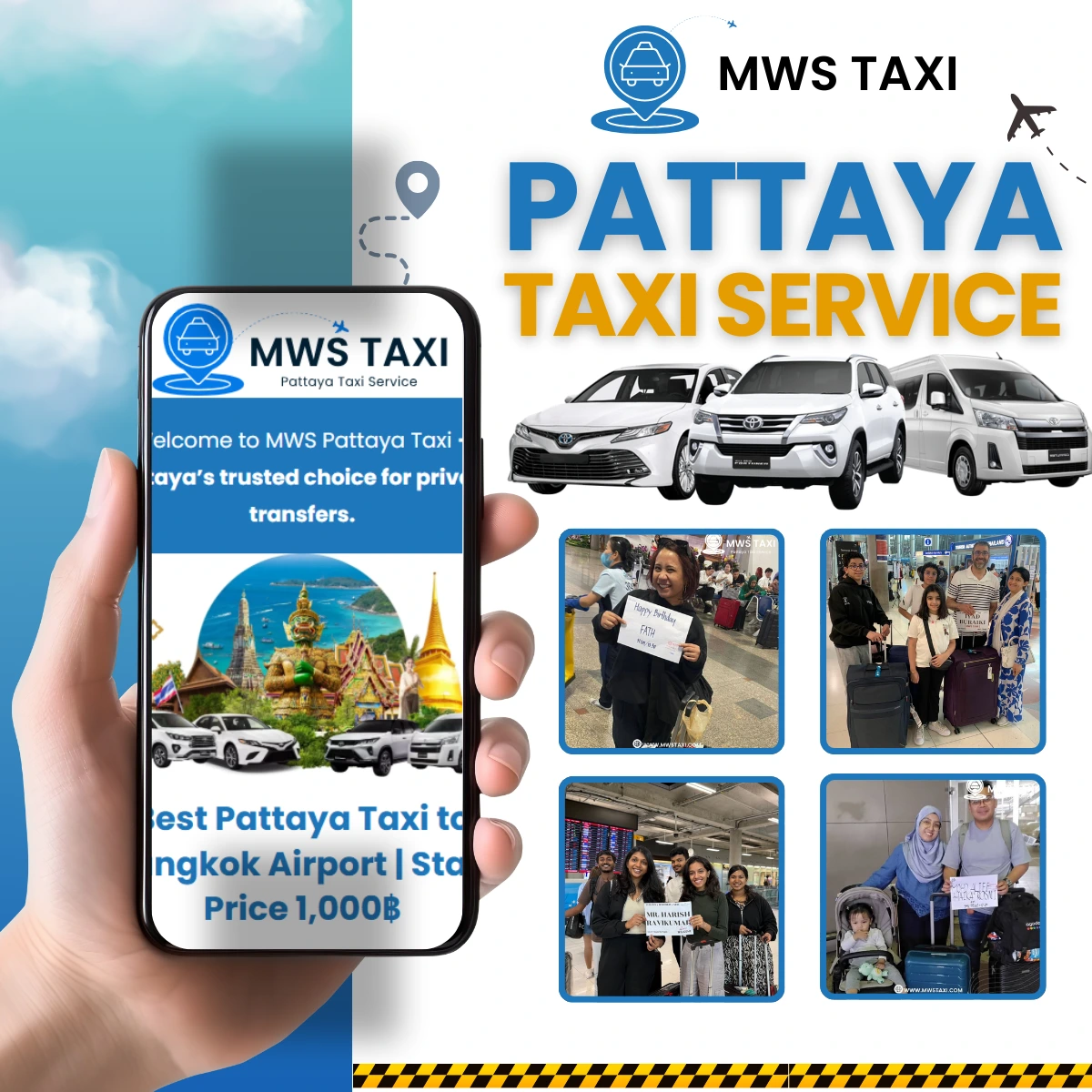 Pattaya Taxi to Bangkok Airport